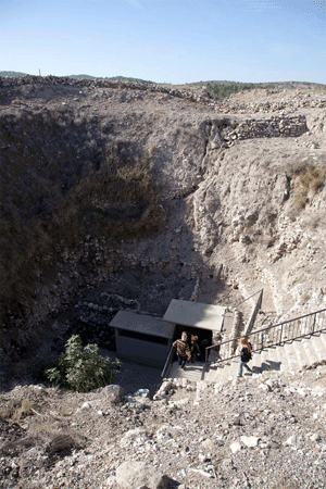 Water System | Constructed circa 900-700 BC | Megiddo Mound, Israel | Image and original data provided by Shmuel Magal, Sites and Photos