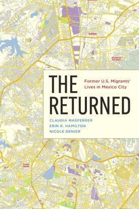 Map-themed cover with a light-yellow background of a city map. The title is in large black and red text, with authors Claudia Masferrer, Erin R. Hamilton, and Nicole Denier listed underneath.