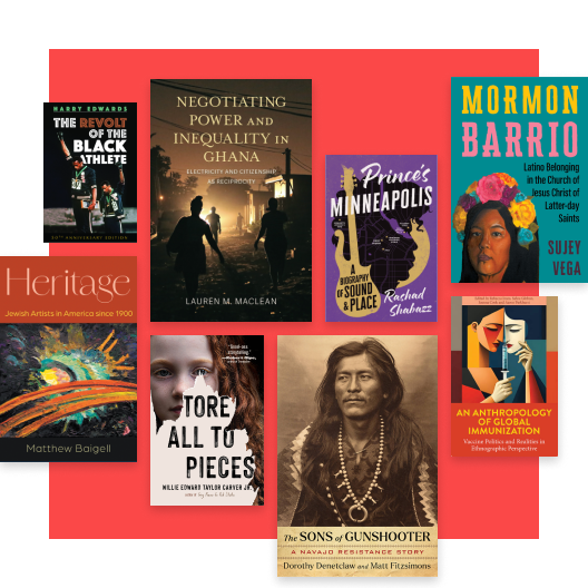 Selection of book covers of books available with JSTORs publisher collections