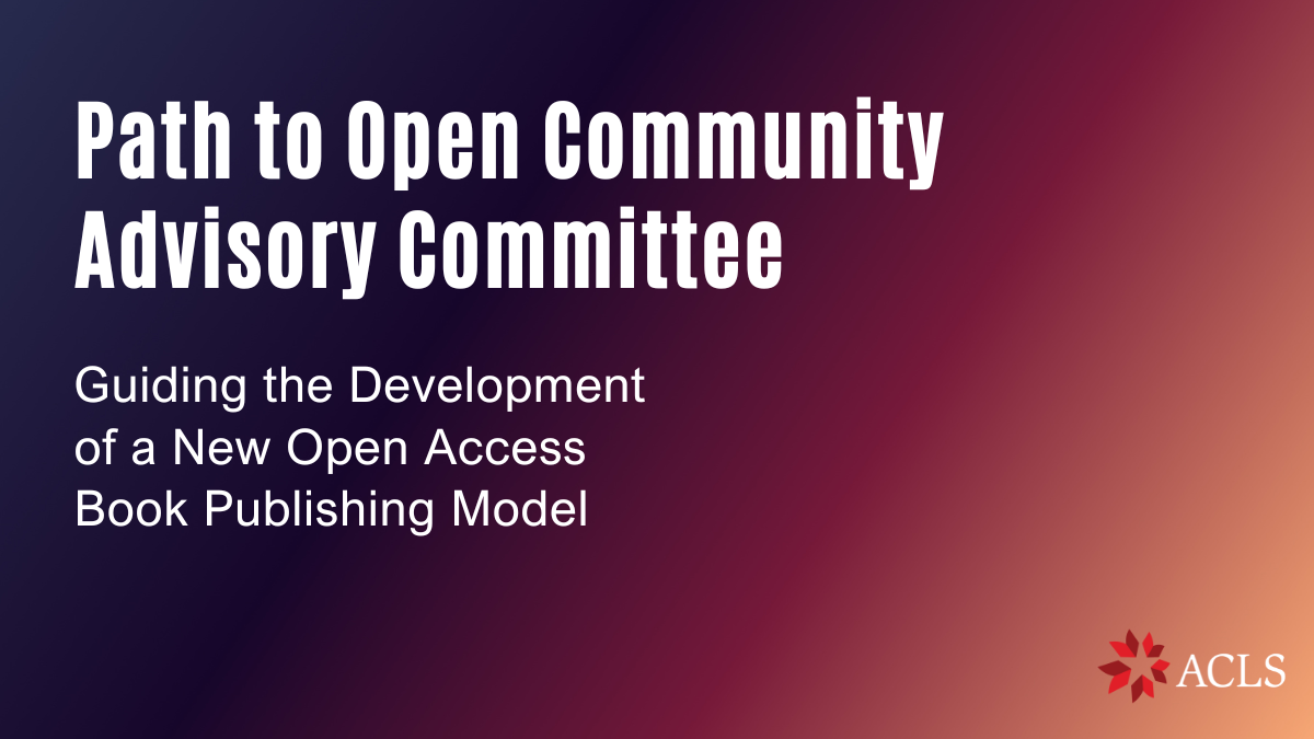 Path to Open Community Advisory Committee